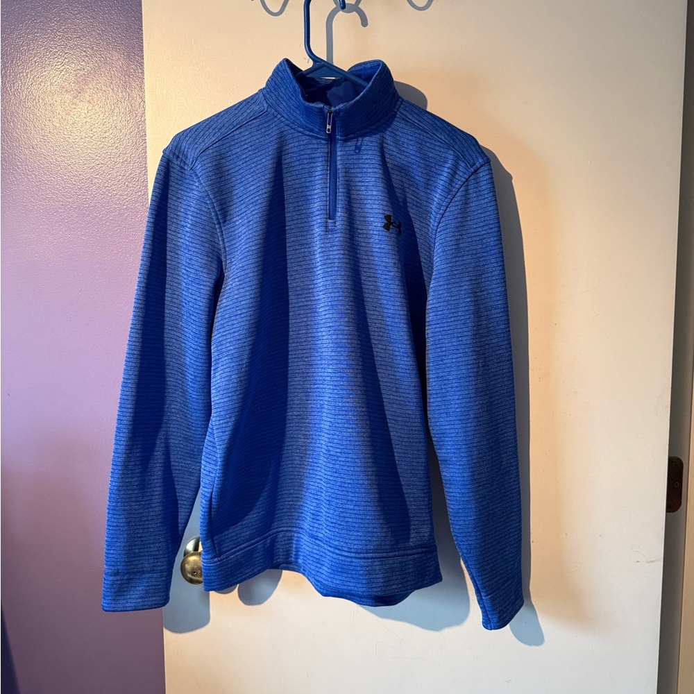 Under Armour Golf Men's Storm 1/4 Zip-Up Blue Pullover Size Medium